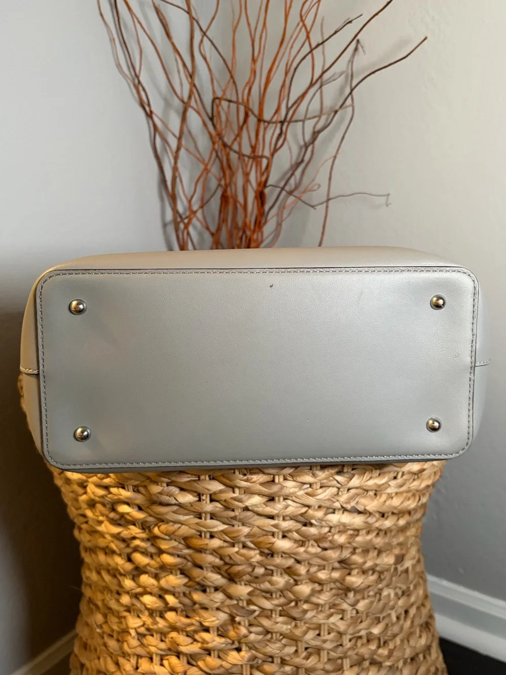 RALPH LAUREN LEATHER SHOULDER HANDBAG TOTE w/ TAG - Picture 6 of 8